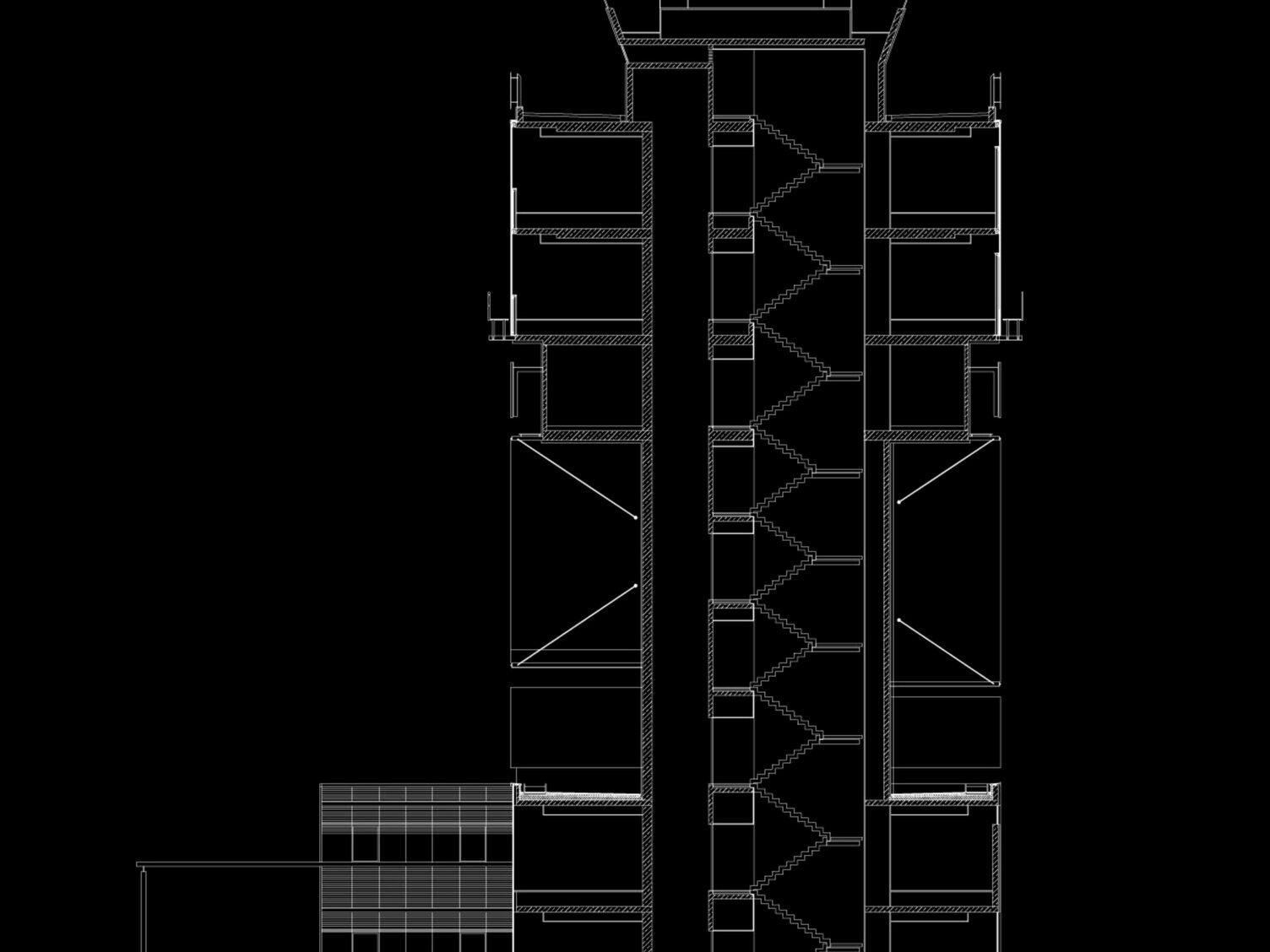 Markus Pernthaler Architekten - Flughafen Tower Graz - Plan © Ott