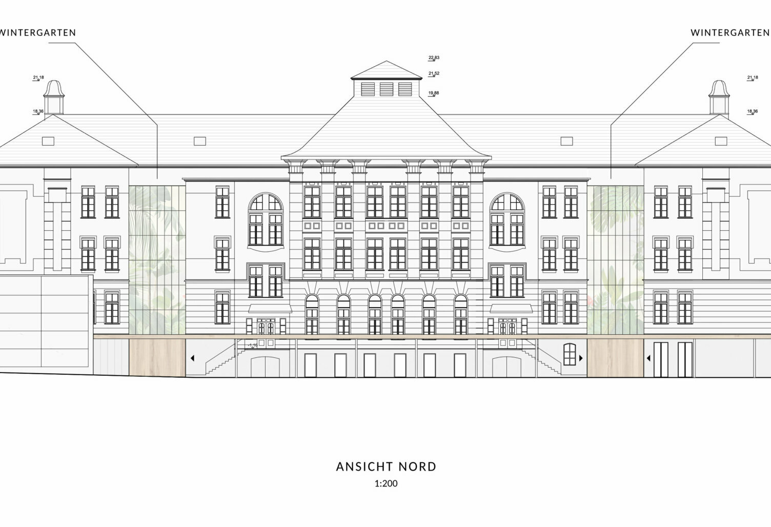 Markus Pernthaler Architekten -Wettbewerb_Richard-Wagner-Schule -Villach- Ansicht © MPA