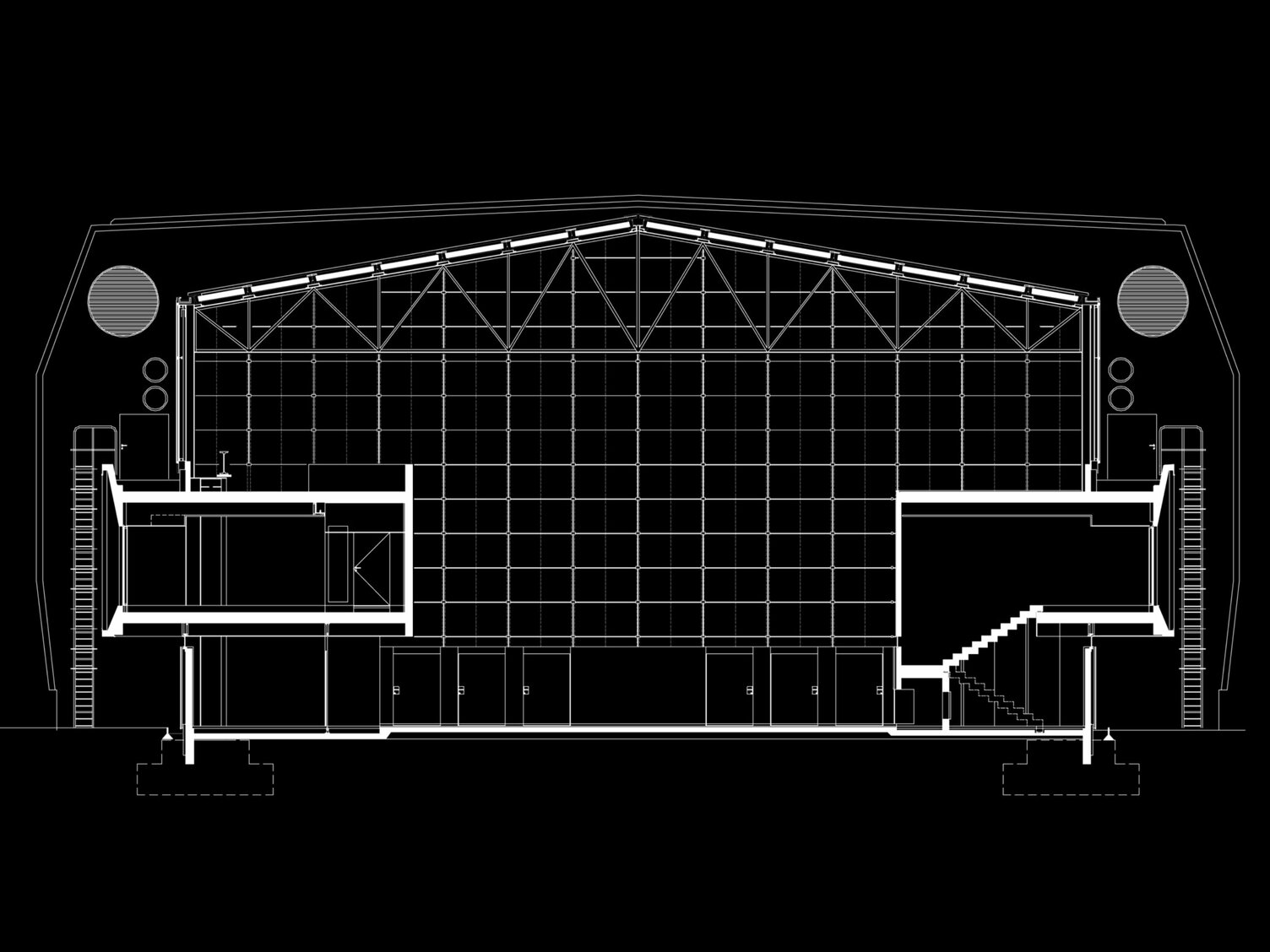 Markus Pernthaler Architekten - Helmut List Halle - Schnitt Foyer