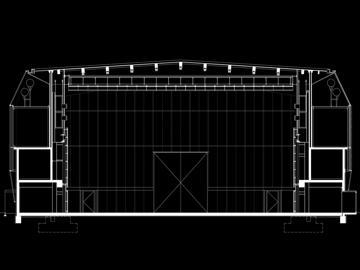 Markus Pernthaler Architekten - Helmut List Halle - Schnitt Konzerthalle