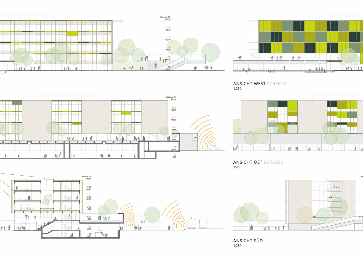 Markus Pernthaler Architekten -NMS-Leopold-Kohl-Strasse - Ansicht © MPA