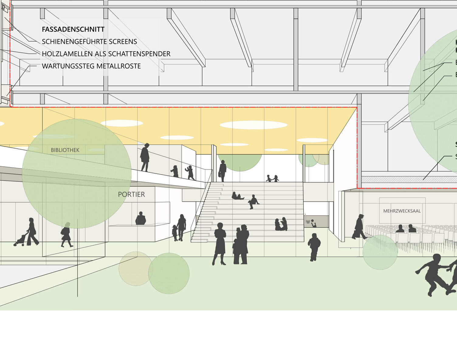 Markus Pernthaler Architekten -NMS-Leopold-Kohl-Strasse - Render © MPA