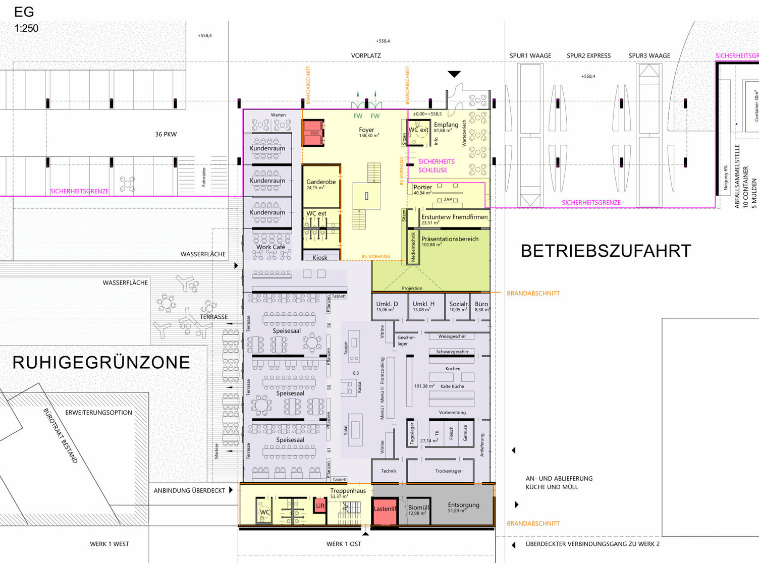 Markus Pernthaler Architekten -Wettbewerb - AT&S -Leoben - Plan © MPA