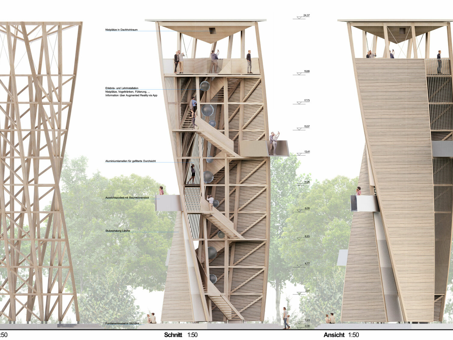 Markus Pernthaler Architekten - Aussichtswarte - am - Demmerkogel - Render © MPA