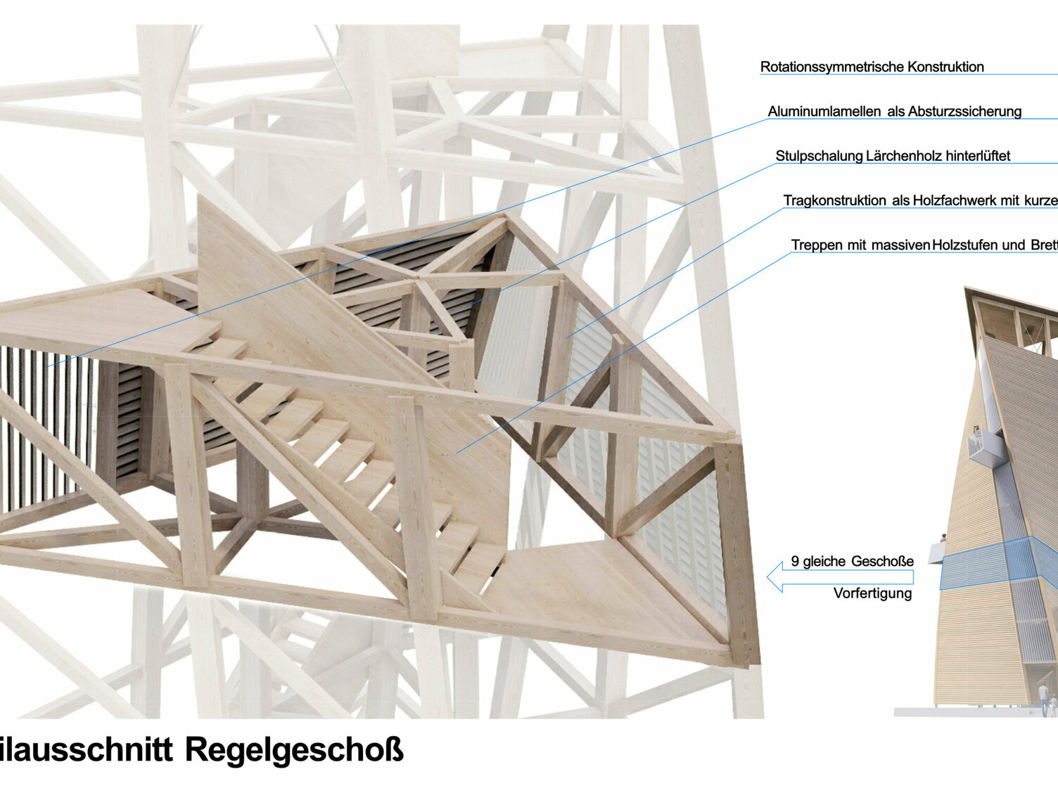 Markus Pernthaler Architekten - Aussichtswarte - am - Demmerkogel - Render © MPA