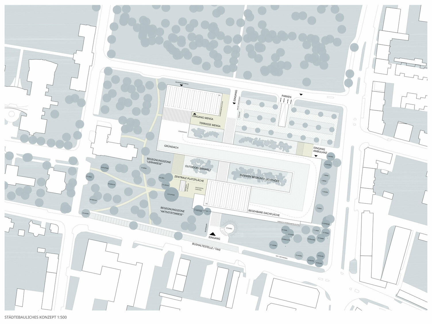 Markus Pernthaler Architekten -Wettbewerb_Gesundheitscampus-Klagenfurt - Plan © MPA