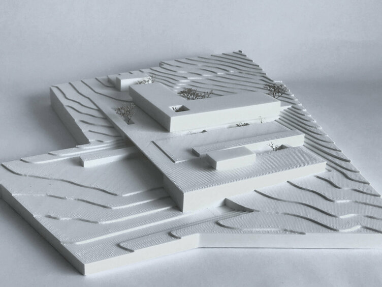 Markus Pernthaler Architekten -Wettbewerb- Leitspital-Region-Liezen - Modell © MPA