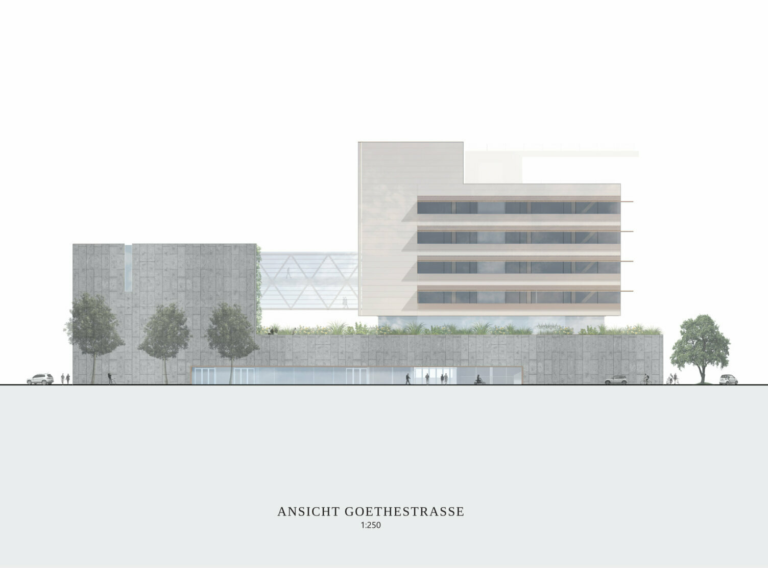 Markus Pernthaler Architekten -Wettbewerb-Physics-Graz - Plan © MPA
