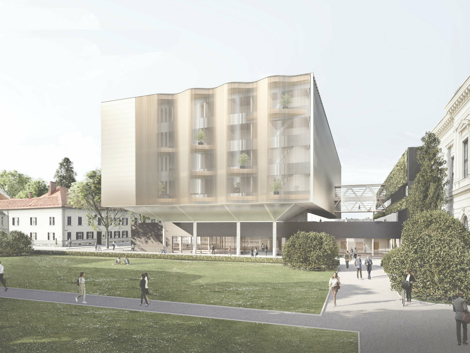 Markus Pernthaler Architekten -Wettbewerb-Physics-Graz - Render © MPA