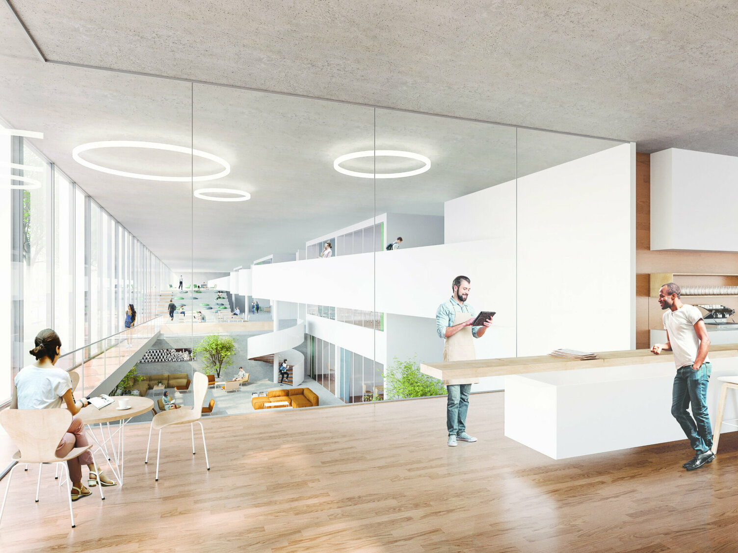 Markus Pernthaler Architekten -Wettbewerb-Physics-Graz - Render © MPA