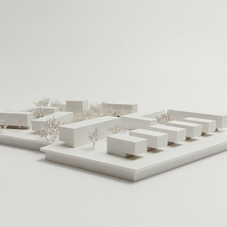 Markus Pernthaler Architekten -Wettbewerb-Quartier18-18a - Modell © MPA