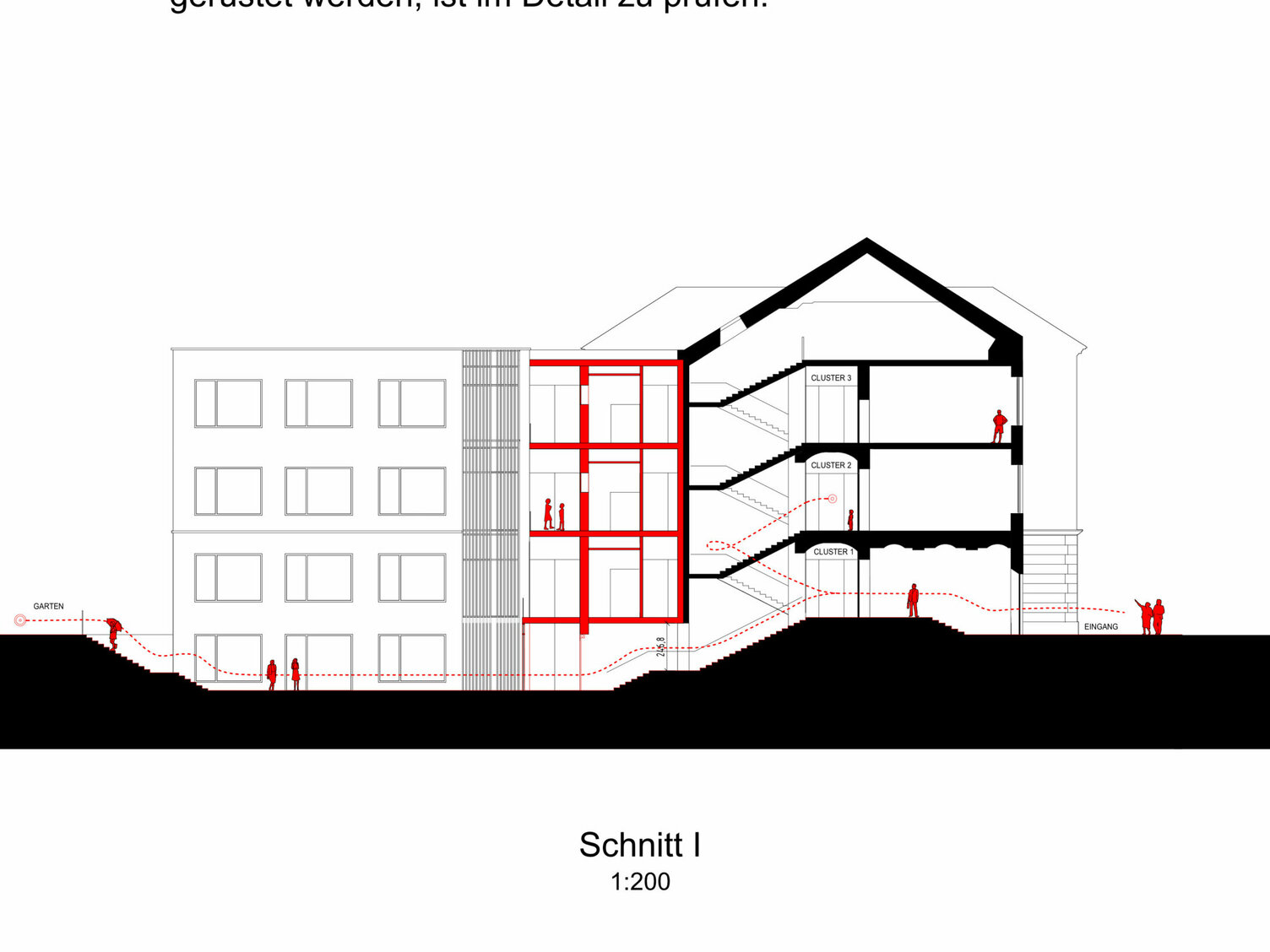Markus Pernthaler Architekten -Wettbewerb_Sport_MS_Graz - Plan © MPA