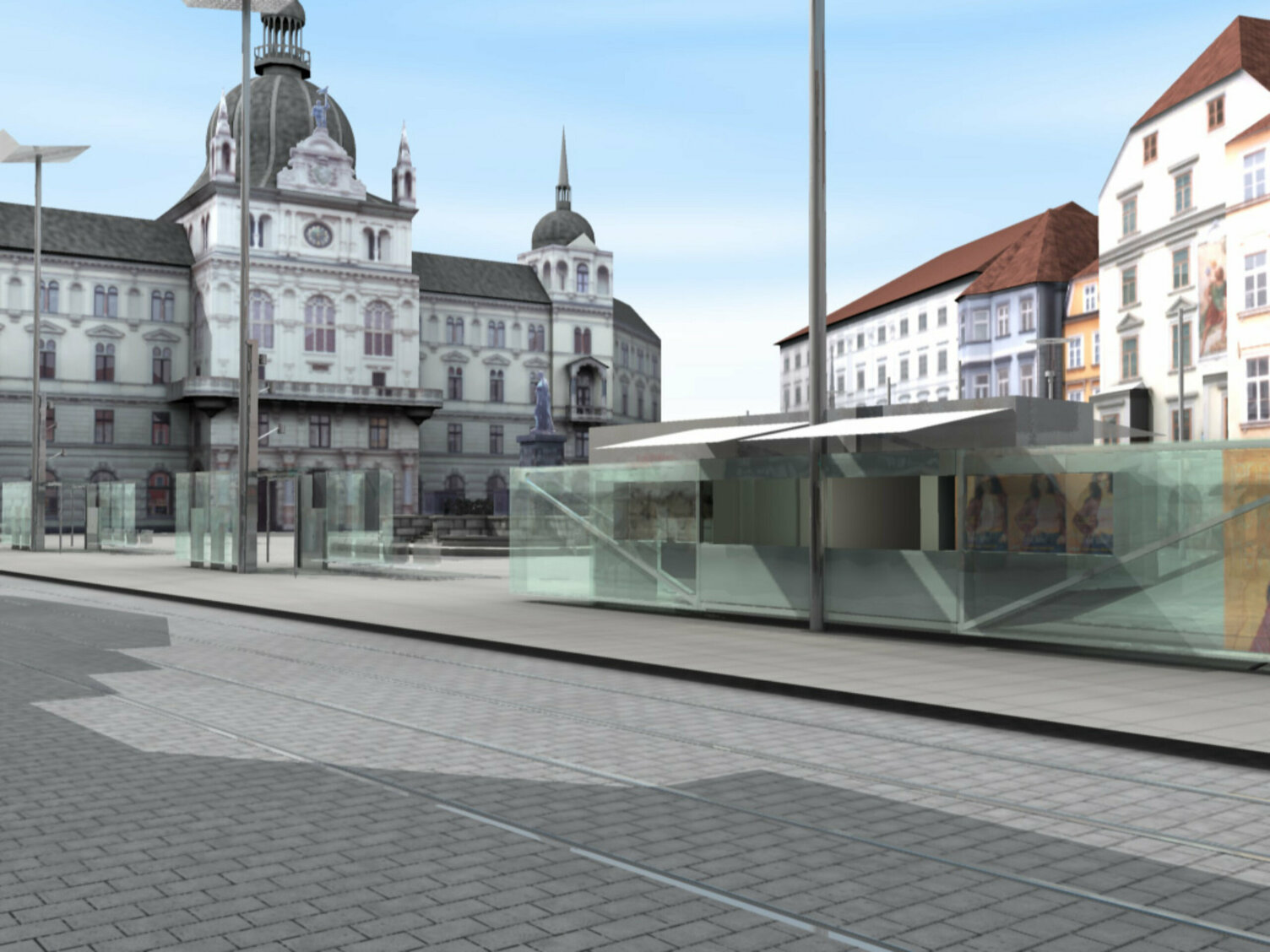 Markus Pernthaler Architekten -Hauptplatz - Render © MPA