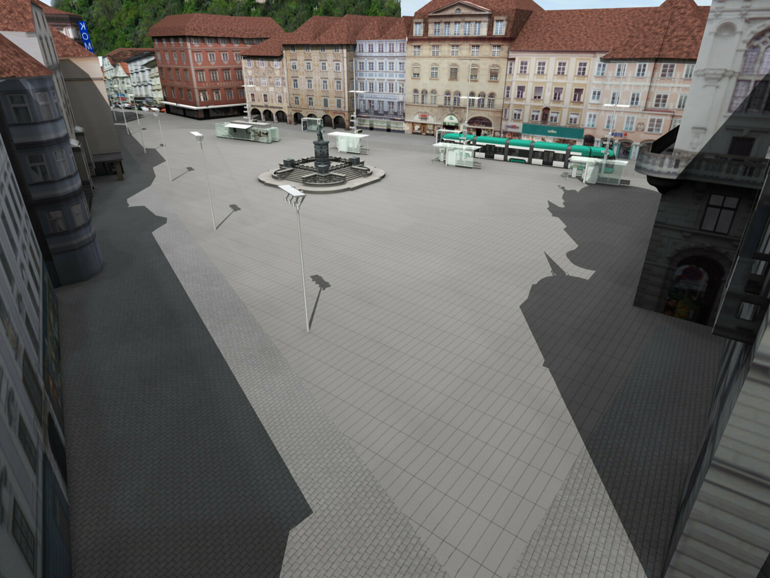 Markus Pernthaler Architekten -Hauptplatz - Render © MPA