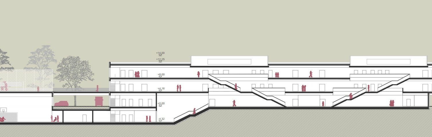 Markus Pernthaler Architekten - Wettbewerb BG BRG Gerasdorf - © MPA