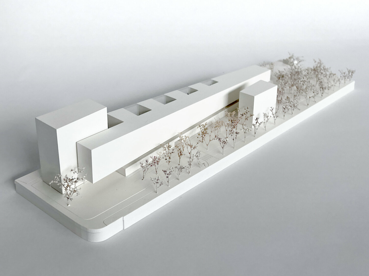 Markus Pernthaler Architekten - Wettbewerb ÖBB Areal Ostbahnhof - Modell © MPA